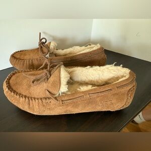 UGG Chestnut Suede Slippers